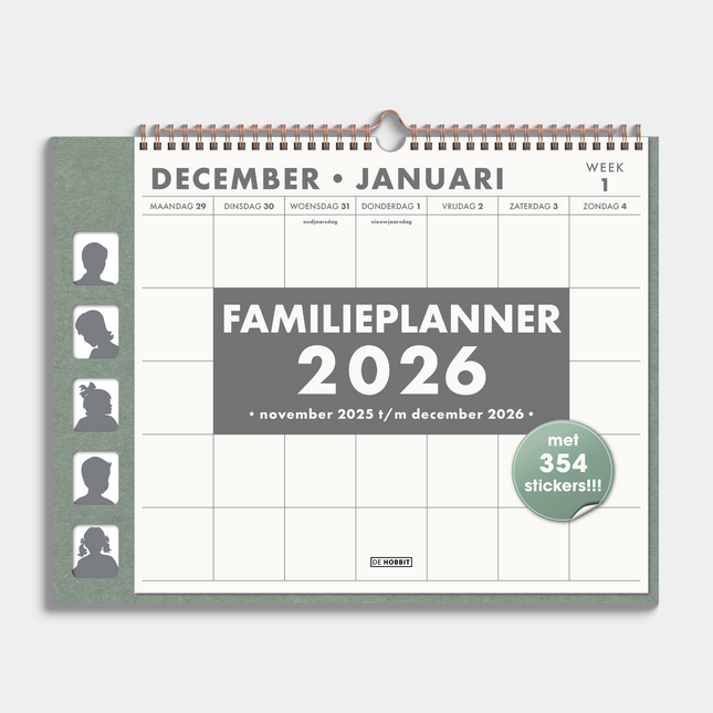 De Hobbit Omslag Familieplanner 2026 Groen