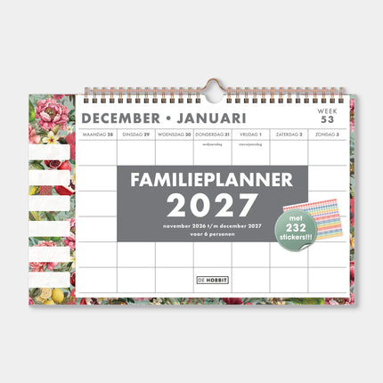 De Hobbit Omslag Familieplanner 2027 Tropisch 6 Personen