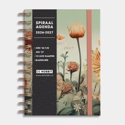 De Hobbit Ringband Agenda 2026-2027 Medium Veldbloemen