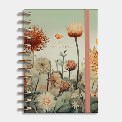 De Hobbit Ringband Agenda 2026-2027 Medium Veldbloemen