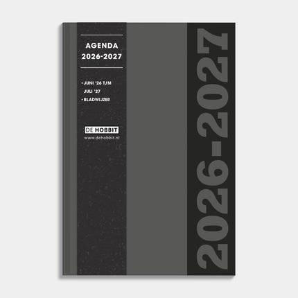 De Hobbit Schoolagenda 2026-2027 ±A5 Grijs