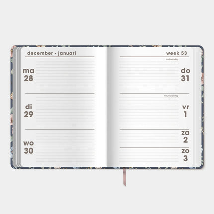 De Hobbit Soft Pocket Agenda 2027 Bloemen Klein