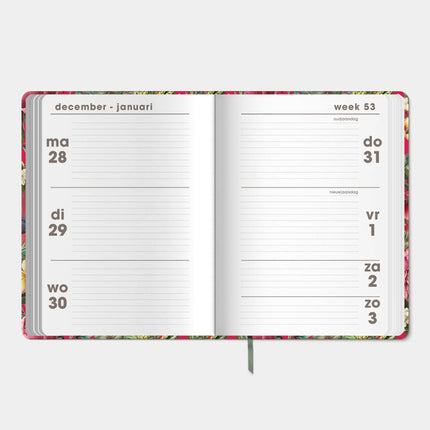 De Hobbit Soft Pocket Agenda 2027 Rood Botanisch
