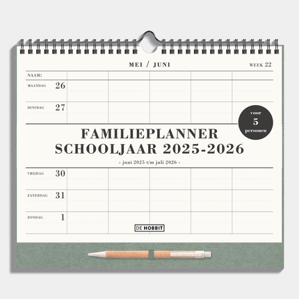 De Hobbit Spiraal Familieplanner 2025 - 2026