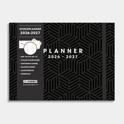 De Hobbit Studieplanner 2026-2027 A5+ Geometrisch