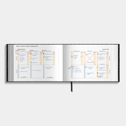 De Hobbit Studieplanner 2026-2027 A5+ Geometrisch