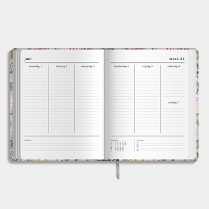 De Hobbit Weekplanner 2026-2027 ±A4 Romantisch