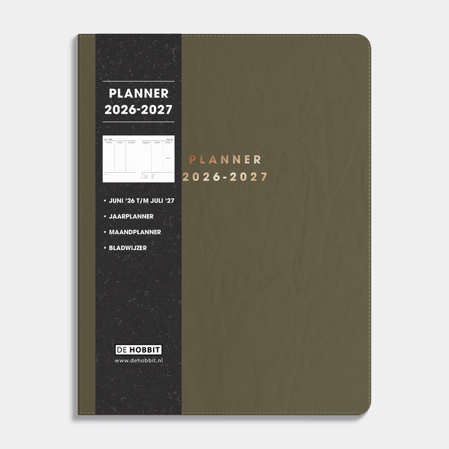 De Hobbit Weekplanner 2026-2027 ±A4 Washed Kraft