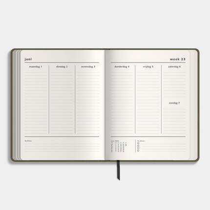 De Hobbit Weekplanner 2026-2027 ±A4 Washed Kraft