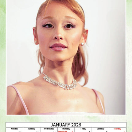 Dream Ariana Grande Kalender 2026