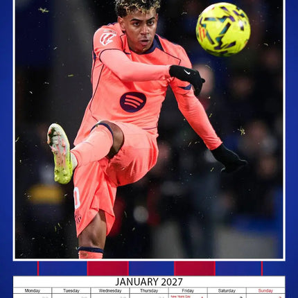 Dream Lamine Yamal Kalender 2027 A3