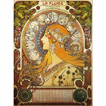 Dtoys Alphonse Mucha Puzzel 1000 Stukjes Sternzeichen