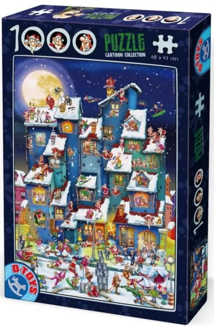 Dtoys Cartoon Kerst Bende Puzzel 1000 Stukjes