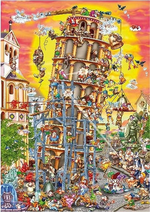 Dtoys Toren van Pisa Cartoon  Puzzel 1000 Stukjes