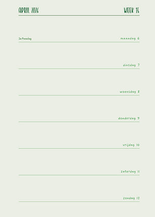 Edicola De Groene Tuin Agenda 2026