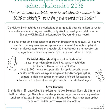 Edicola Makkelijke Maaltijden Scheurkalender 2026