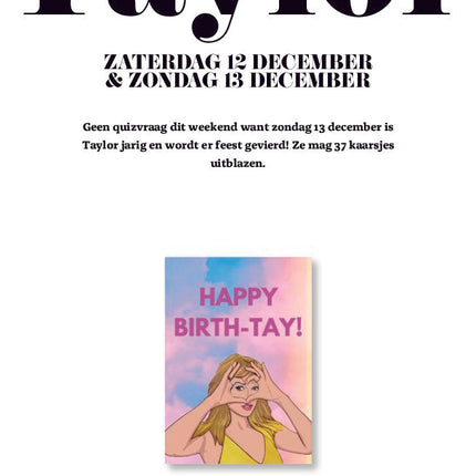 Edicola Taylor Swift Scheurkalender 2026