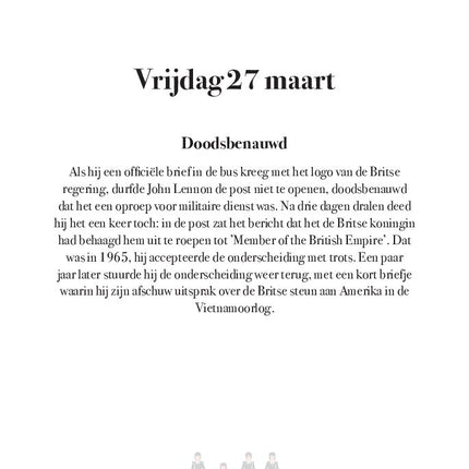 Edicola The Beatles Scheurkalender 2026