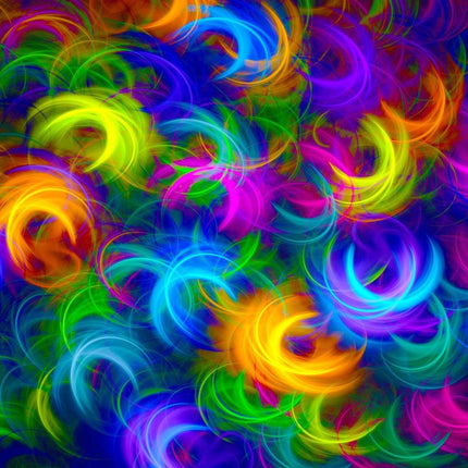 Enjoy Abstract Neon Feathers Puzzel 1000 Stukjes