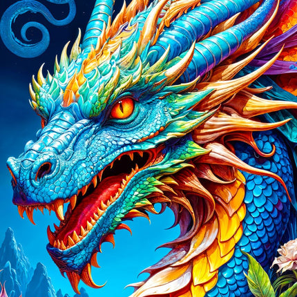 Enjoy Blue Dragon Puzzel 1000 Stukjes