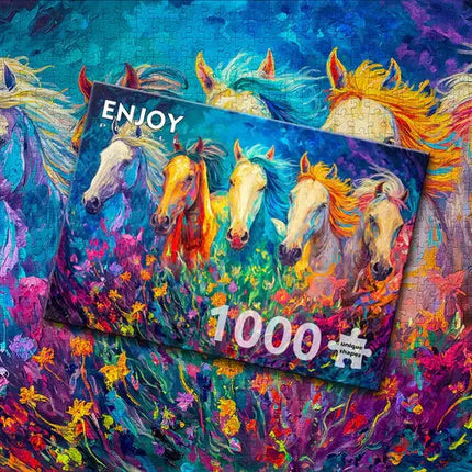 Enjoy Bright Galloping Puzzel 1000 Stukjes