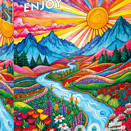 Enjoy Colorful Highlands Puzzel 1000 Stukjes