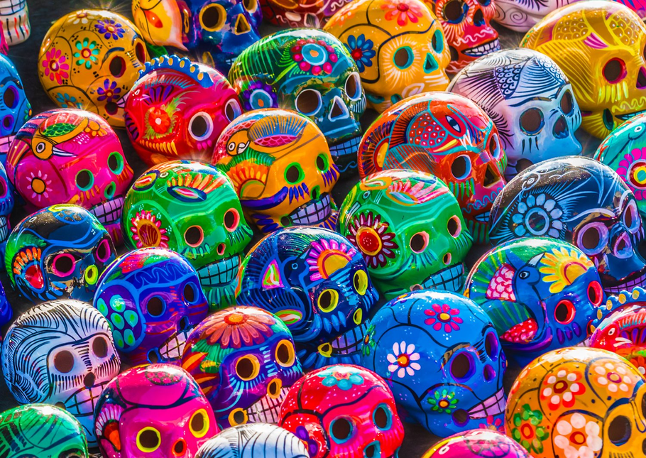 Enjoy Colorful Skulls Puzzel 1000 Stukjes