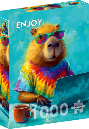 Enjoy Cool Capybara Puzzel 1000 Stukjes