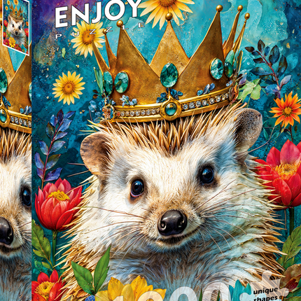 Enjoy Crowned Hedgehog Puzzel 1000 Stukjes