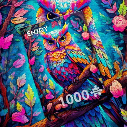 Enjoy Dazzling Owl Puzzel 1000 Stukjes