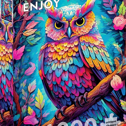 Enjoy Dazzling Owl Puzzel 1000 Stukjes