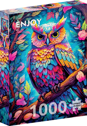 Enjoy Dazzling Owl Puzzel 1000 Stukjes