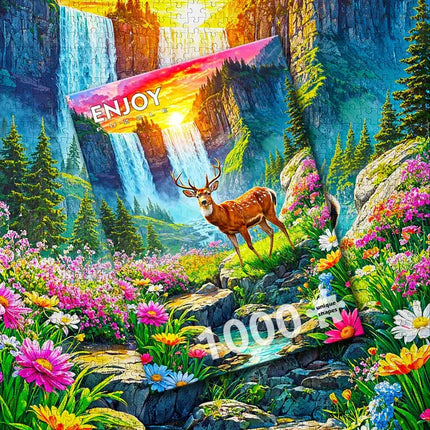 Enjoy Deer Paradise Puzzel 1000 Stukjes