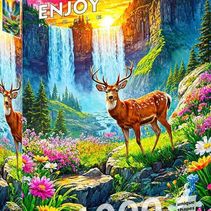 Enjoy Deer Paradise Puzzel 1000 Stukjes