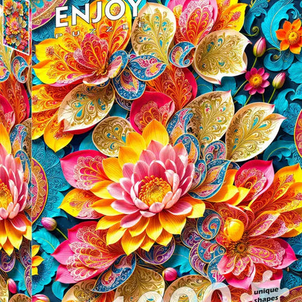 Enjoy Elegant Waterlilies Puzzel 1000 Stukjes