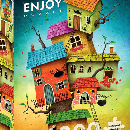 Enjoy Fairy Tale Houses Puzzel 1000 Stukjes
