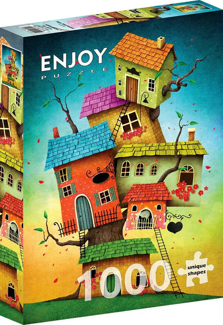 Enjoy Fairy Tale Houses Puzzel 1000 Stukjes