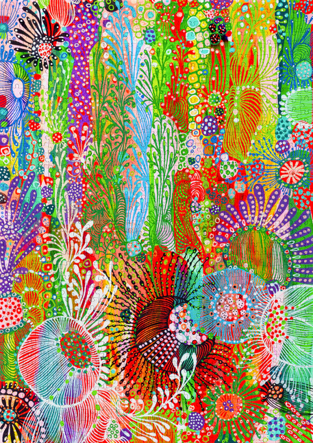 Enjoy Floral Curtain Puzzel Puzzel 1000 Stukjes