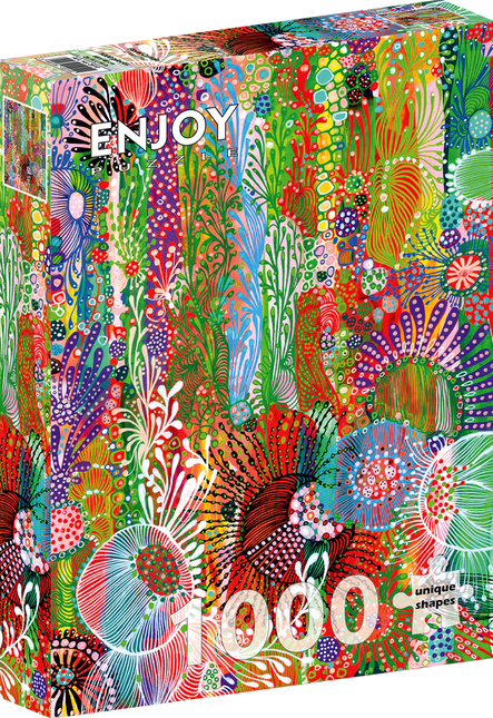Enjoy Floral Curtain Puzzel Puzzel 1000 Stukjes