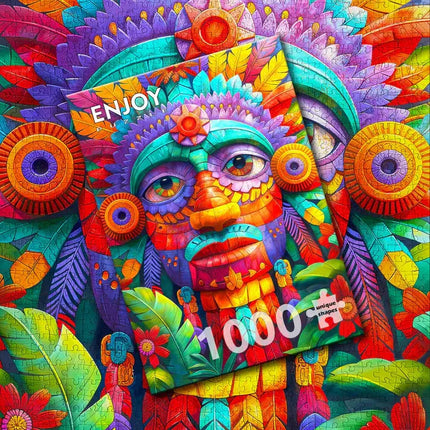 Enjoy Floral Totem Puzzel 1000 Stukjes