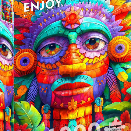 Enjoy Floral Totem Puzzel 1000 Stukjes