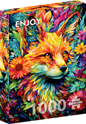 Enjoy Flower Garden Fox Puzzel 1000 Stukjes