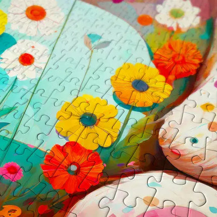 Enjoy Flower Teddy Bear Puzzel 1000 Stukjes
