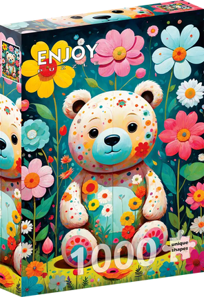 Enjoy Flower Teddy Bear Puzzel 1000 Stukjes