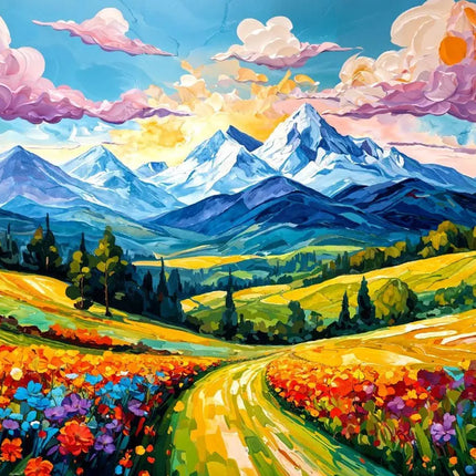 Enjoy Flowered Valley Puzzel 1000 Stukjes