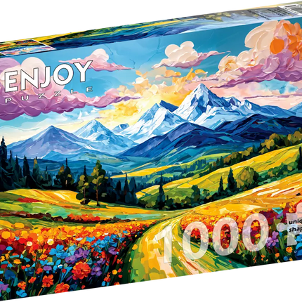 Enjoy Flowered Valley Puzzel 1000 Stukjes