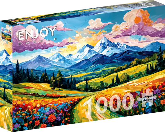 Enjoy Flowered Valley Puzzel 1000 Stukjes
