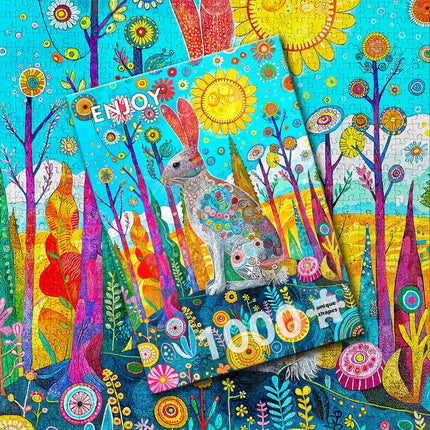 Enjoy Hare's Whimsical Land Puzzel 1000 Stukjes
