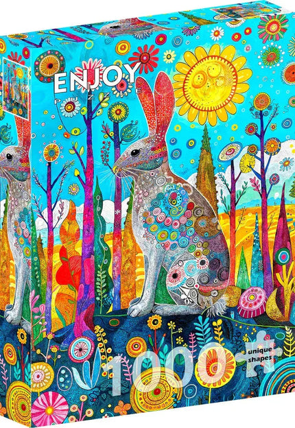 Enjoy Hare's Whimsical Land Puzzel 1000 Stukjes