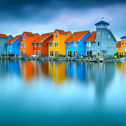 Enjoy Houses on Water - Groningen Nederland Puzzel 1000 Stukjes